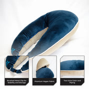 Legendary Velvet - Navy/Beige